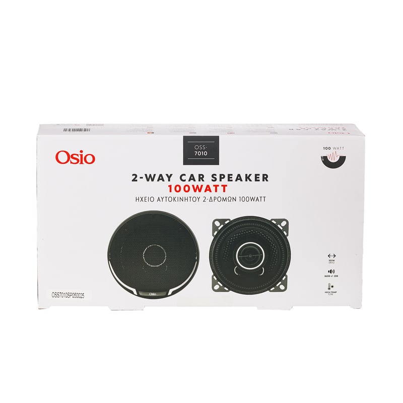 Εικόνα 7 από 7 — ΗΧΕΙΑ 2 ΔΡΟΜΩΝ 4inc 100mm ΣΤΡΟΓΓΥΛΑ 100W 86dB OSIO – 2 ΤΕΜ.