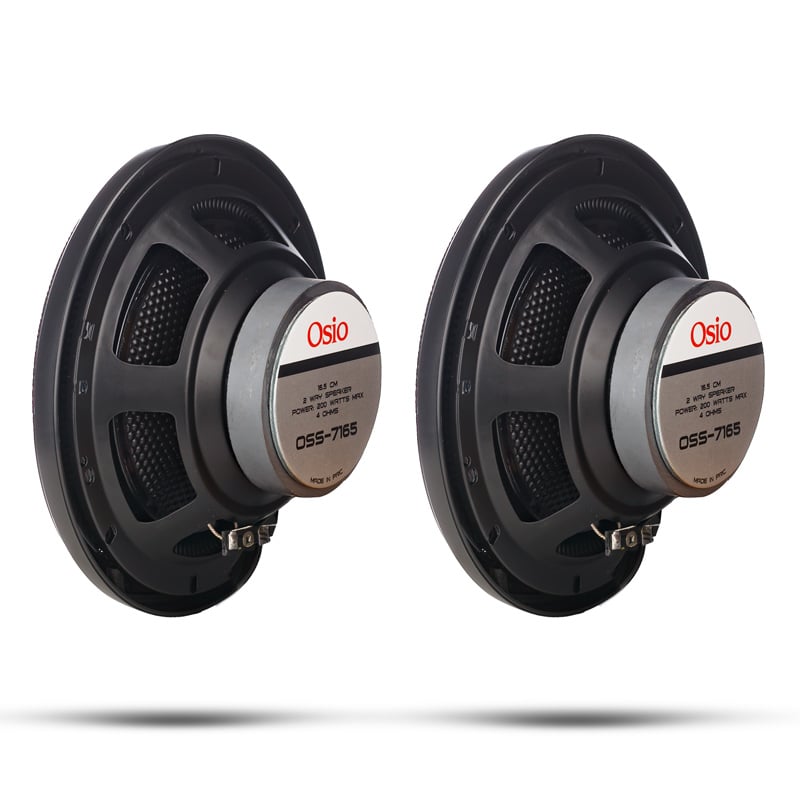 Εικόνα 3 από 5 — ΗΧΕΙΑ 2 ΔΡΟΜΩΝ 6,5inc 165mm ΣΤΡΟΓΓΥΛΑ 200W 86dB OSIO – 2 ΤΕΜ.