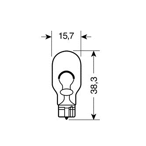 Εικόνα 2 από 4 — ΛΑΜΠΑΚΙΑ 12V-W16W W2.1×9.5d
