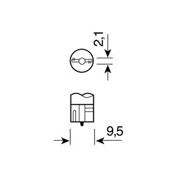 Εικόνα 3 από 4 — ΛΑΜΠΑΚΙΑ W16W 12V W2.1×9.5d