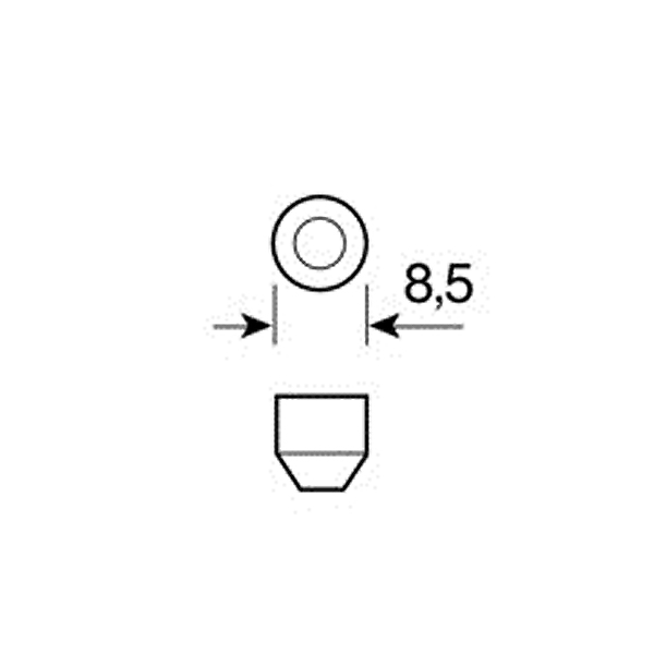 Εικόνα 3 από 4 — ΛΑΜΠΑΚΙΑ ΣΩΛΗΝΩΤΑ 10W/12V SV8,5×8