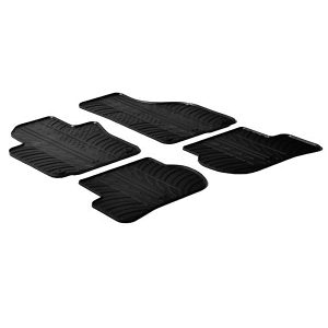 LAMPA - ΠΑΤΑΚΙΑ ΑΥΤΟΚΙΝΗΤΟΥ ΑΠΟ ΛΑΣΤΙΧΟ ΓΙΑ SKODA OCTAVIA 5 09/2004-02/2013 / SKODA OCTAVIA WAGON 01/2005-04/2013 ΣΕ ΜΑΥΡΟ ΧΡΩΜΑ ME ΚΟΥΜΠΩΜΑΤΑ - 4 ΤΕΜ.