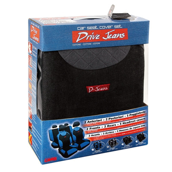 Εικόνα 2 από 3 — Lampa – ΚΑΛΥΜΜΑΤΑ ΚΑΘΙΣΜΑΤΩΝ “DRIVE-JEANS” ΣΕΤ – ΓΚΡΙ – 9 τεμ. (L5480.7)