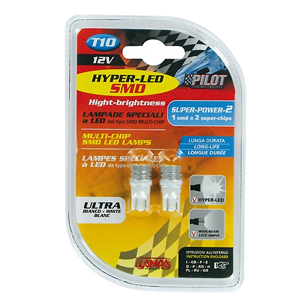 Εικόνα 4 από 4 — T10 W5W 12V W2,1×9,5d 25lm MEGA-LED2 ΔΙΑΘΛΑΣΗΣ (ΚΑΡΦΩΤΟ-ΑΚΑΛΥΚΟ-ΔΙΠΛΗΣ ΠΟΛΙΚΟΤΗΤΑΣ) BLISTER 2ΤΕΜ.