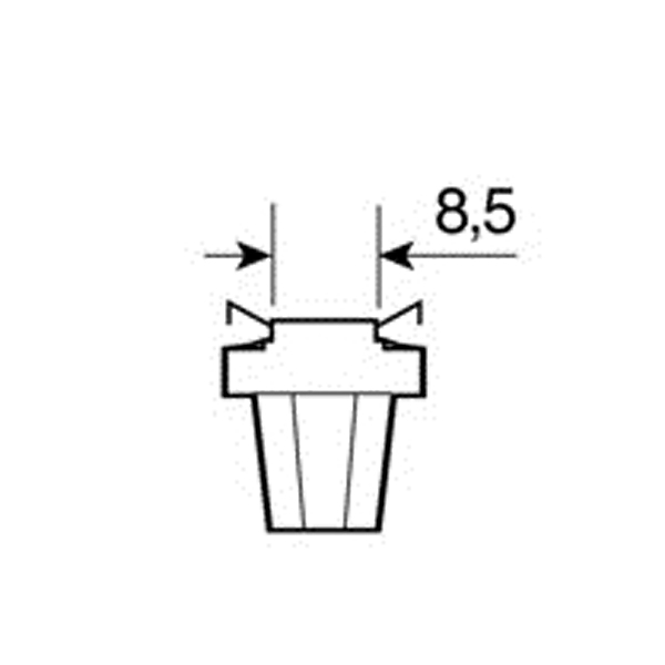 Εικόνα 2 από 3 — ΛΑΜΠΑΚΙ B8,5d HYPER-LED ΛΕΥΚΟ ΦΩΣ