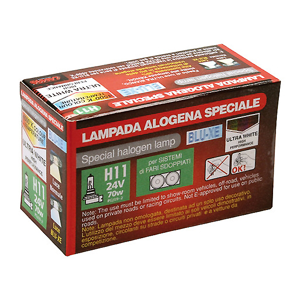 Εικόνα 2 από 2 — ΛΑΜΠΑ H11 24V/70W Blue-Xenon (Pgj19-2) 4500K