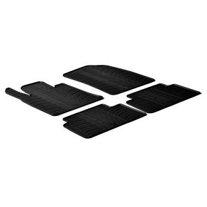 LAMPA - ΠΑΤΑΚΙΑ ΑΥΤΟΚΙΝΗΤΟΥ ΑΠΟ ΛΑΣΤΙΧΟ ΓΙΑ PEUGEOT 508 03/2011-2018 ΣΕ ΜΑΥΡΟ ΧΡΩΜΑ ME ΚΟΥΜΠΩΜΑΤΑ - 4 ΤΕΜ.