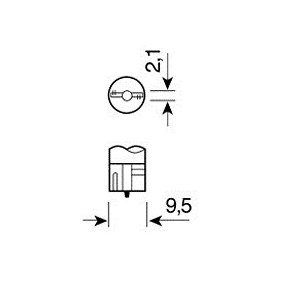 Εικόνα 3 από 4 — T10 W5W 12V W2,1×9,5d 20lm HYPER-LED12 ΛΕΥΚΟ 4SMDx3chips (ΚΑΡΦΩΤΟ-ΔΙΠΛΗΣ ΠΟΛΙΚΟΤΗΤΑΣ CAN-BUS) 2ΤΕΜ.