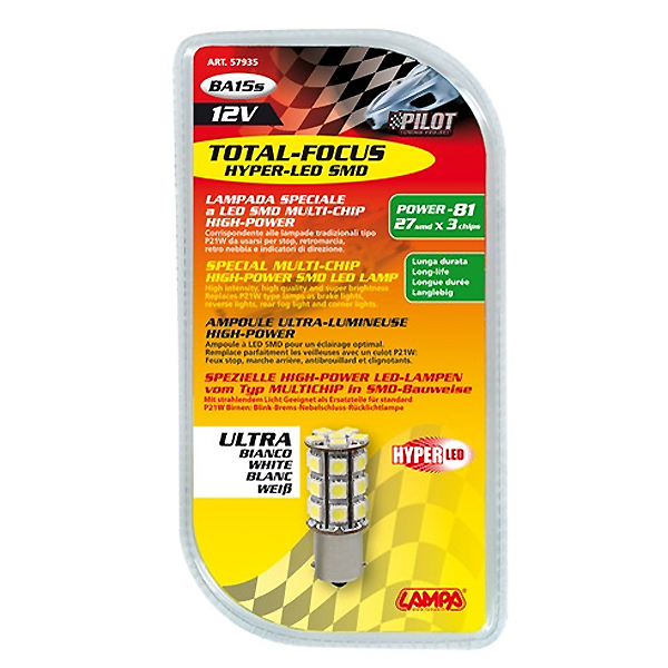 Εικόνα 4 από 4 — ΛΑΜΠΑΚΙ P21W 12V BA15s HYPER-LED 81