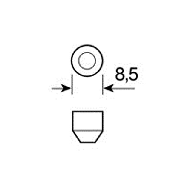 Εικόνα 4 από 5 — ΛΑΜΠΑΚΙ ΠΛΑΦΟΝΙΕΡΑΣ 16x35mm HYPER-LED