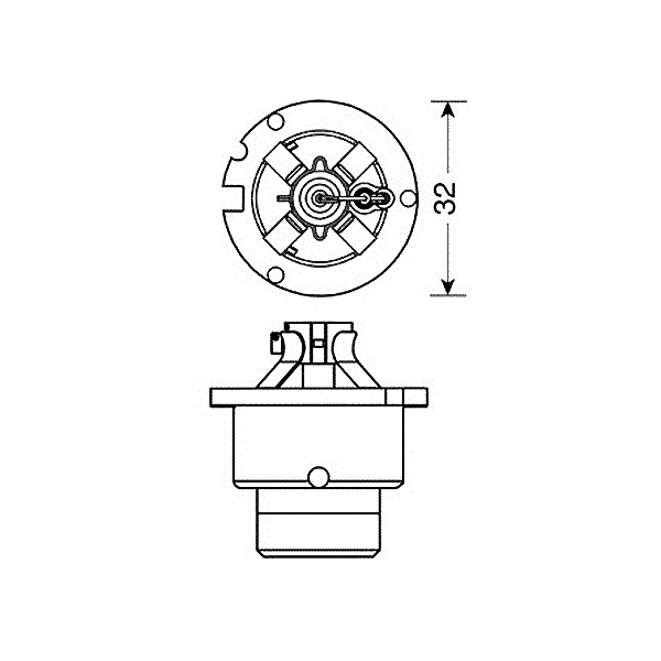 Εικόνα 3 από 4 — ΛΑΜΠΑ D2R 35W 12V 4300K ULTRA WHITE