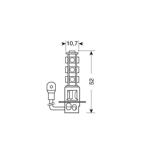 Εικόνα 2 από 4 — H3 24/28V PK22s HYPER-LED39 ΛΕΥΚΟ 1ΤΕΜ.