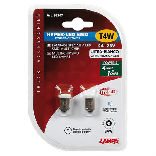 Εικόνα 4 από 4 — T4W 24/28V BA9s HYPER-LED4 ΛΕΥΚΟ