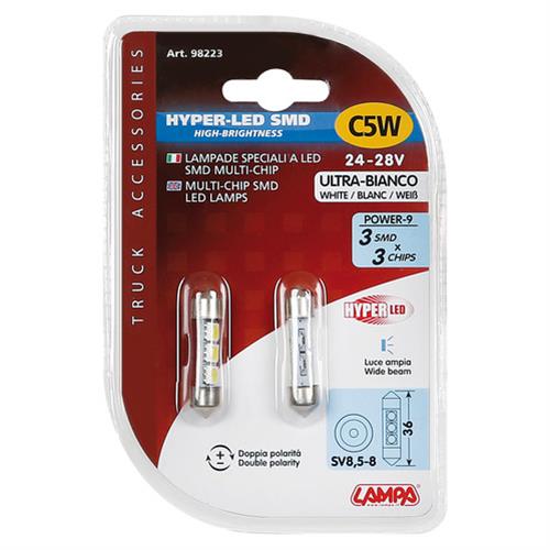 Εικόνα 4 από 4 — 24/28V C5W SV8,5-8 HYPER-LED9 9x36mm
