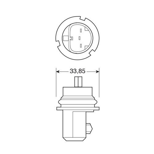 Εικόνα 3 από 4 — HB5 12V 60/55W PX29t