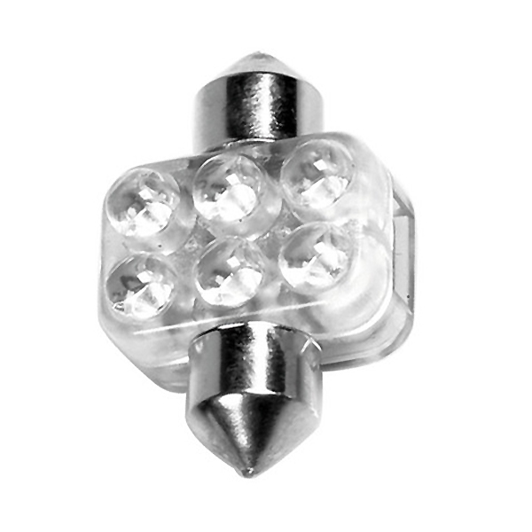 Εικόνα 1 από 4 — ΛΑΜΠΑΚΙ ΠΛΑΦΟΝΙΕΡΑΣ 6 LED 18x31mm