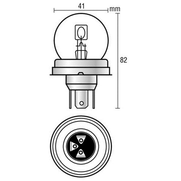 Εικόνα 2 από 3 — R2 ΑΛΟΓΟΝΟΥ 12V 45/40W P45t ΑΣΥΜΜΕΤΡΗ