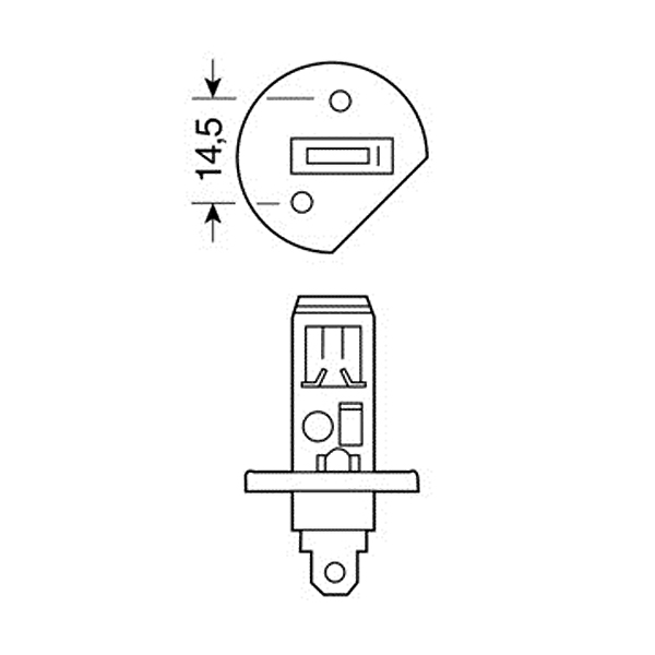 Εικόνα 3 από 4 — H1 ΑΛΟΓΟΝΟΥ 12V/100W 62.5mm P14,5s ΤΕΜ1