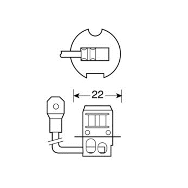 Εικόνα 3 από 4 — H3 ΑΛΟΓΟΝΟΥ 12V/100W 42mm PK22s ΛΑΜΠΑ