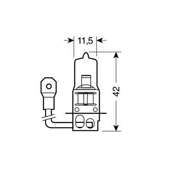 Εικόνα 2 από 4 — H3 ΑΛΟΓΟΝΟΥ 12V/55W PK22s