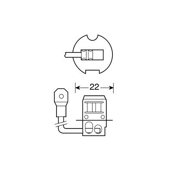 Εικόνα 3 από 4 — H3 ΑΛΟΓΟΝΟΥ 12V/55W PK22s