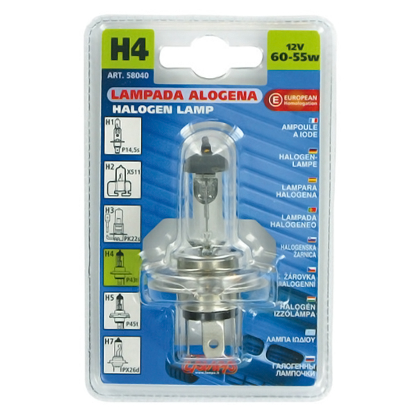 Εικόνα 4 από 4 — H4 ΑΛΟΓΟΝΟΥ 12V/60-55W 92mm P43t ΛΑΜΠΑ