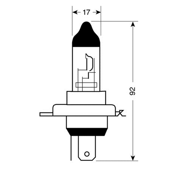 Εικόνα 2 από 4 — H4 ΑΛΟΓΟΝΟΥ 12V/60-55W P43t