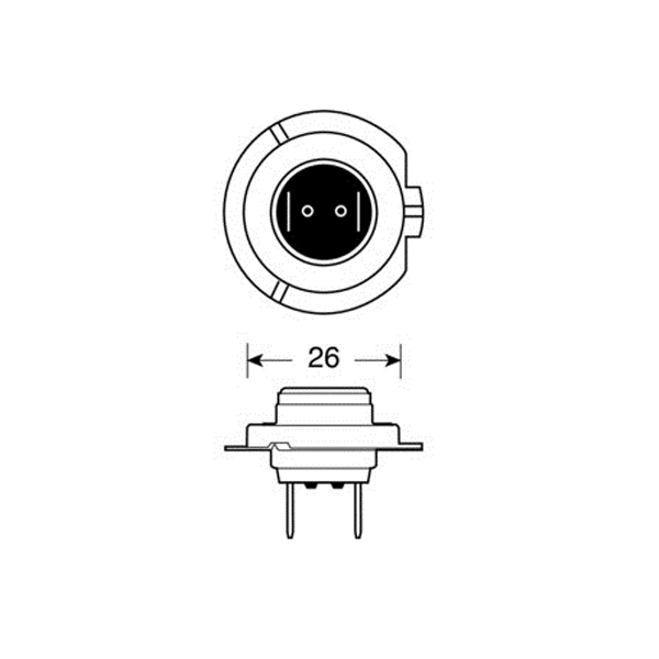 Εικόνα 3 από 4 — H7 ΑΛΟΓΟΝΟΥ 12V/55W PX26d 57mm