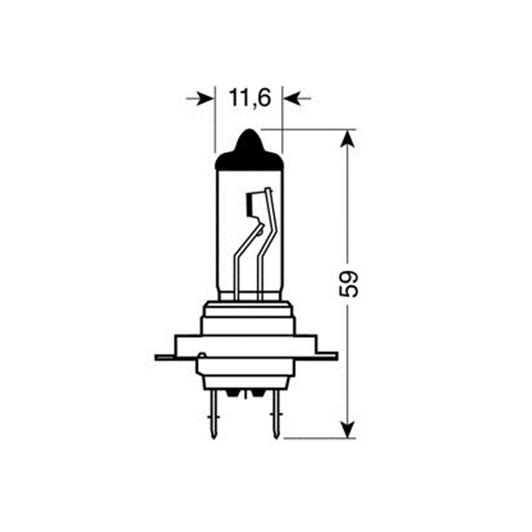 Εικόνα 2 από 4 — H7 ΑΛΟΓΟΝΟΥ 12V/55W PX26d
