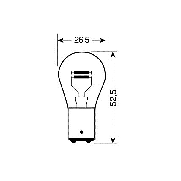 Εικόνα 2 από 4 — ΛΑΜΠΕΣ ΔΙΠΟΛΙΚΕΣ 12V P21/5W 10 ΤΕΜ.