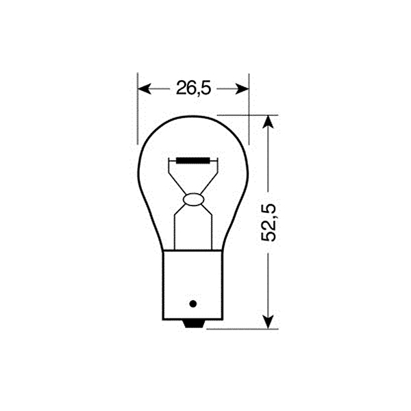 Εικόνα 2 από 4 — ΛΑΜΠΑΚΙ 12V/PY21W BAU15s
