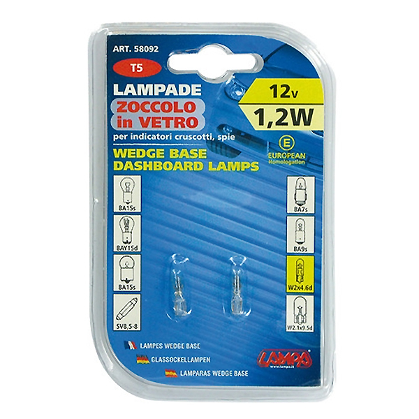 Εικόνα 4 από 4 — ΛΑΜΠΑ ΨΕΙΡΑ ΑΚΑΛΥΚΗ 12V/1.2W Τ5