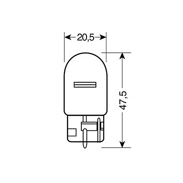 Εικόνα 2 από 4 — ΛΑΜΠΑ ΑΚΑΛΥΚΗ ΓΙΓΑΣ 12V/W21W