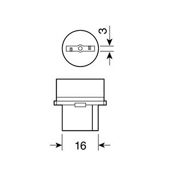 Εικόνα 4 από 4 — ΛΑΜΠΑ ΑΚΑΛΥΚΗ ΓΙΓΑΣ 12V/W21W