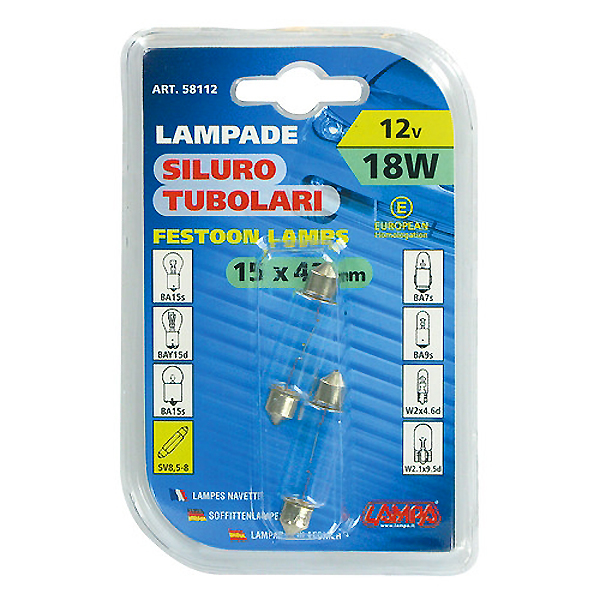 Εικόνα 2 από 2 — ΣΕΤ ΛΑΜΠΑΚΙΑ 12V/18W SV8.5-8