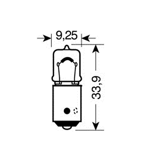 Εικόνα 4 από 4 — ΛΑΜΠΑ ΤΥΠΟΥ ΜΙΝΙΟΝ BAX9s 12V/6W 9x30mm Η6W