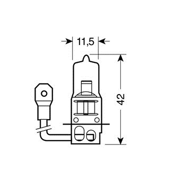 Εικόνα 4 από 4 — H3 BLU-XE  12V/55W 42mm 4.150Κ