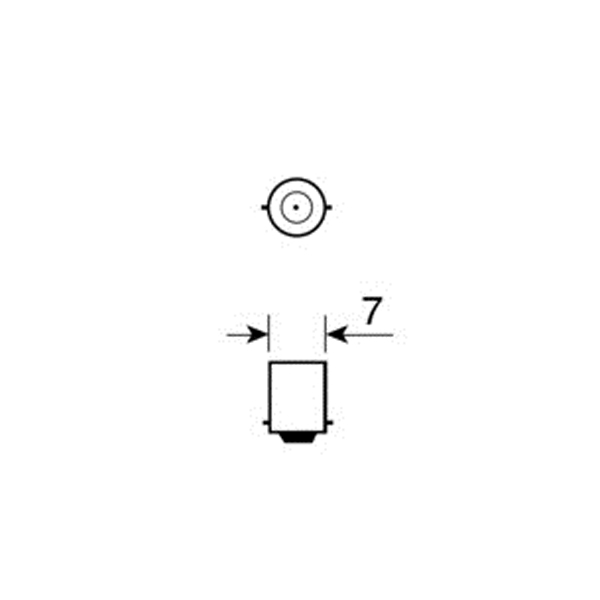 Εικόνα 4 από 4 — ΛΑΜΠΑΚΙΑ ΜΙΝΙΟΝ (J) 12V/2W BA7s ΜΩΒ 21mm