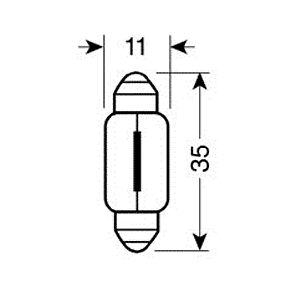 Εικόνα 2 από 3 — ΛΑΜΠΑΚΙΑ ΠΡΑΣΙΝΑ ΣΩΛΗΝΩΤΑ 12V/10W 35mm