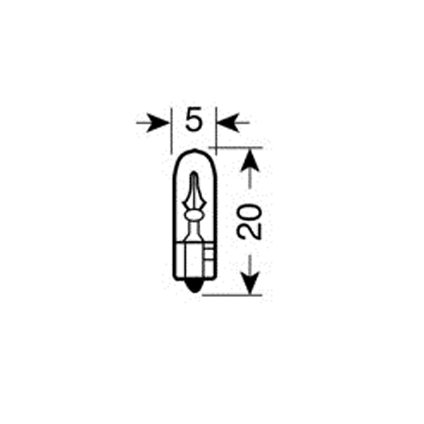 Εικόνα 2 από 4 — ΛΑΜΠΑΚΙΑ ΨΕΙΡΕΣ Τ5 12V/1.2W W2x4.6d ΜΠΛΕ