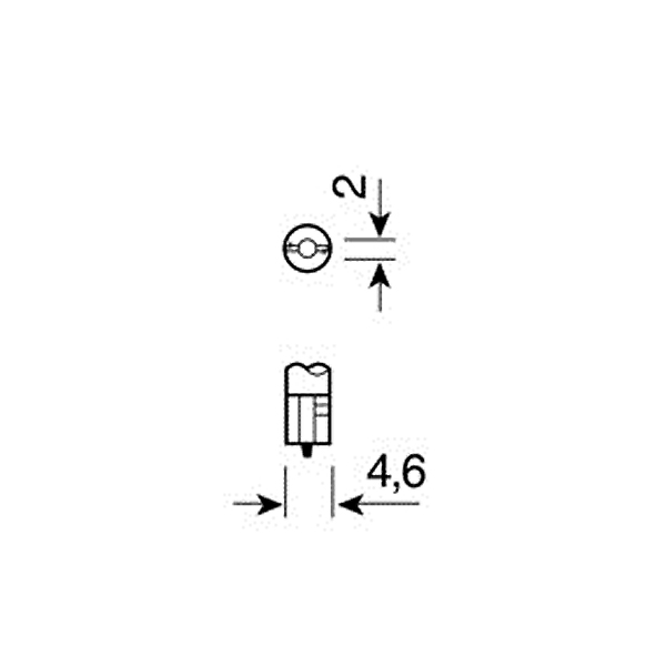 Εικόνα 3 από 4 — ΛΑΜΠΑΚΙΑ ΨΕΙΡΕΣ Τ5 12V/1.2W W2x4.6d ΜΠΛΕ