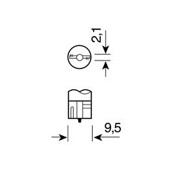 Εικόνα 3 από 4 — ΛΑΜΠΑΚΙΑ 12V/WB5W 5W W2.1×9.5d ΠΡΑΣΙΝΑ