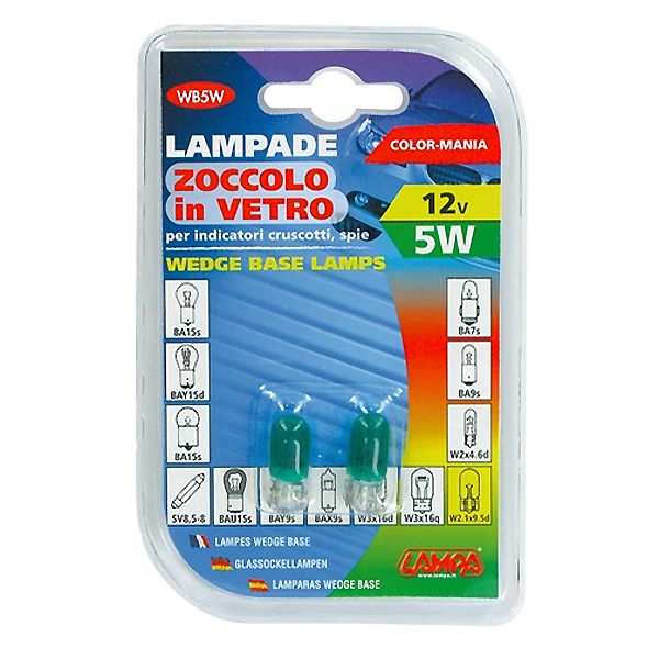 Εικόνα 4 από 4 — ΛΑΜΠΑΚΙΑ 12V/WB5W 5W W2.1×9.5d ΠΡΑΣΙΝΑ