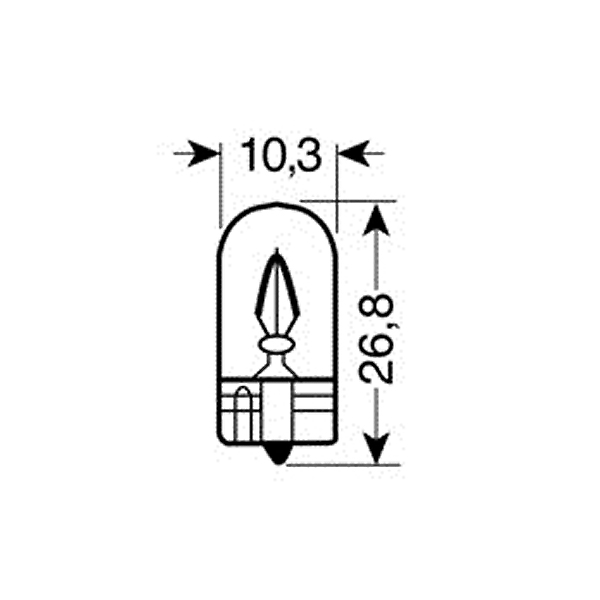 Εικόνα 2 από 4 — ΛΑΜΠΑΚΙΑ 12V/WB5W 5W W2.1×9.5d ΚΟΚΚΙΝΑ