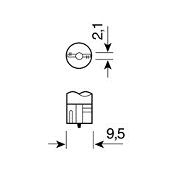 Εικόνα 3 από 4 — ΛΑΜΠΑΚΙΑ 12V/WB5W 5W W2.1×9.5d ΚΟΚΚΙΝΑ