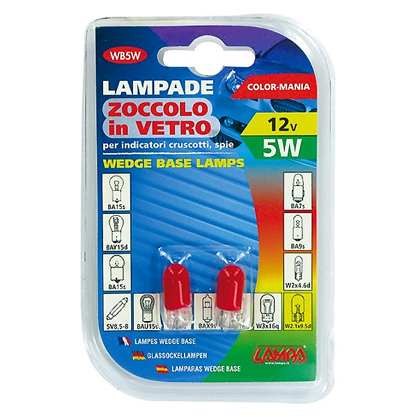 Εικόνα 4 από 4 — ΛΑΜΠΑΚΙΑ 12V/WB5W 5W W2.1×9.5d ΚΟΚΚΙΝΑ