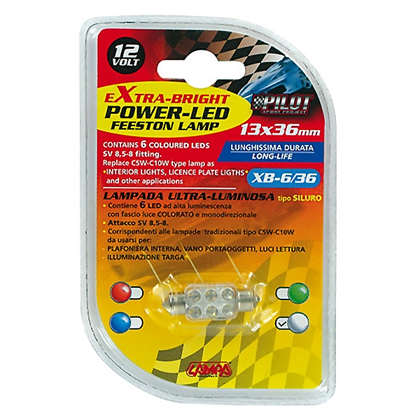 Εικόνα 4 από 4 — ΛΑΜΠΑΚΙ ΠΛΑΦΟΝΙΕΡΑΣ 6 LED 13x35mm