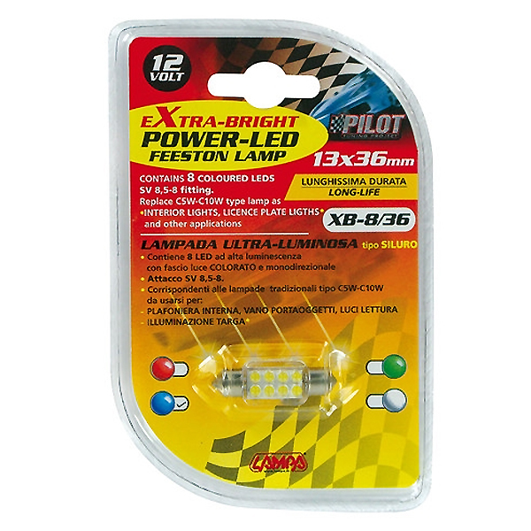 Εικόνα 4 από 4 — ΛΑΜΠΑΚΙ ΠΛΑΦΟΝΙΕΡΑΣ 8 LED 13x35mm ΜΠΛΕ