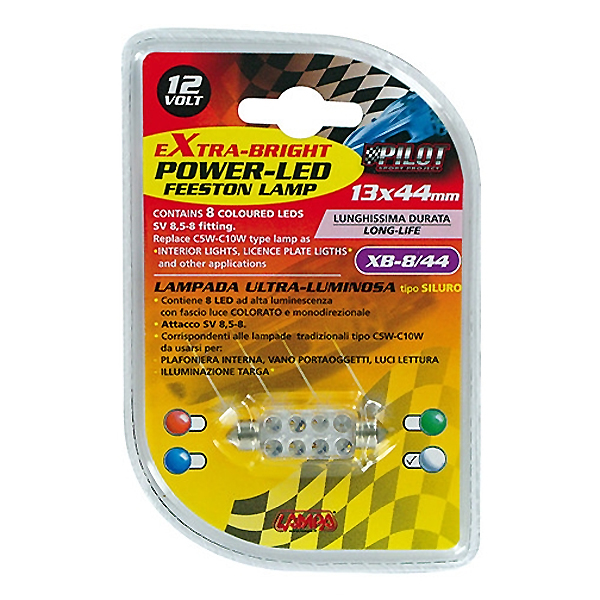 Εικόνα 2 από 4 — ΛΑΜΠΑΚΙ ΠΛΑΦΟΝΙΕΡΑΣ 8 LED 13x44mm ΛΕΥΚΟ