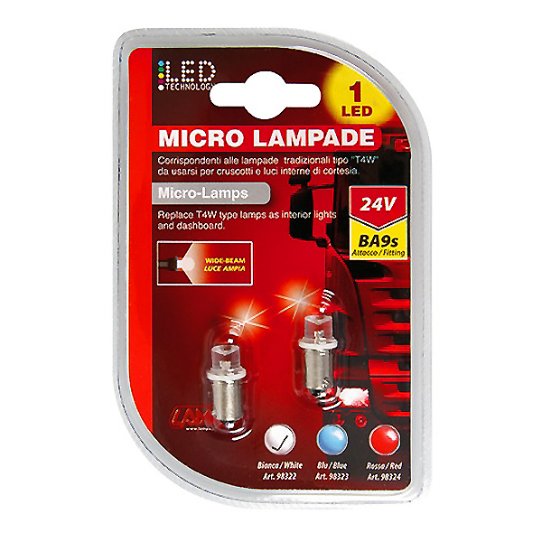 Εικόνα 2 από 2 — ΛΑΜΠΑΚΙ LED T4W 24V BA9s (Λευκό)